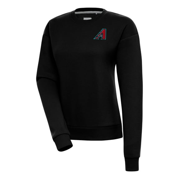 Women's Antigua  Black Arizona Diamondbacks  Victory Crewneck Pullover Sweatshirt
