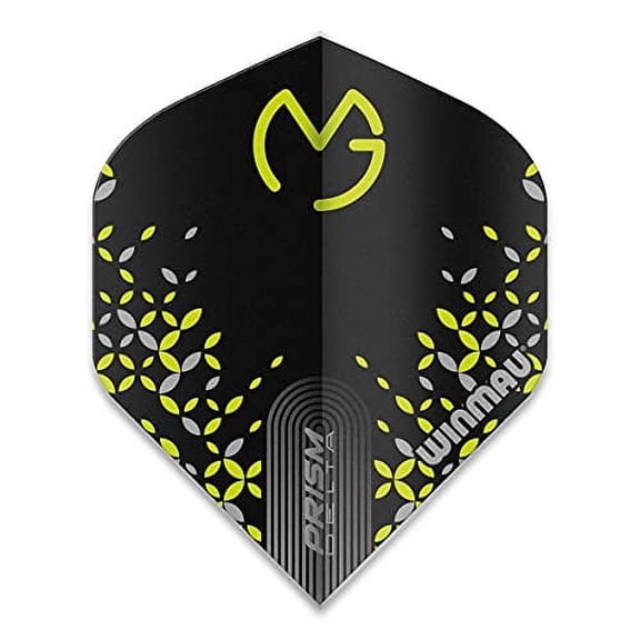 Winmau Darts Prism Delta Pro Player Michael Van Gerwen Dart Flights, Vg Pixel, 100 Micron Extra Strong (3 Sets)