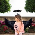 thumbnail image 6 of Halloween Decorations Feather Angel Costumes Nativity Wings And Elastic Angel Headbands For Adults Christmas Mardi Gras Party 31.5"X15.7" Utility, 6 of 6