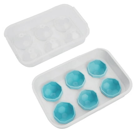 

Ice-Cube Tray with Lid New Football Ice Ball Maker Easy to Release Sphere Ice-Cube Mould 6 Ice Footballs for Whiskey