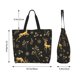 thumbnail image 5 of Balery Christmas Gold Deers1 Bolsa Tote Estilo Estético con Cremalleras, Bolsa de Hombro, Bolsa de Compras Grande y Plegable, 5 of 8