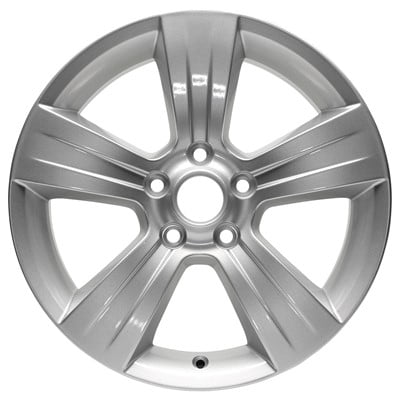 KAI 17 X 6.5 Reconditioned OEM Aluminum Alloy Wheel, Light Pvd Aftermarket Chrome, Fits 2010-2012 Dodge Caliber