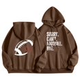 thumbnail image 1 of WEAIXIMIUNG Sweat à Capuche Zippé pour Femmes, Manches Longues, Imprimé Graphique, Léger, Pull de Football, 1 of 4