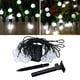 thumbnail image 4 of Guirnalda de luces solares con forma de globo, bolas de cristal, luces LED impermeables, 8 modos Blanco 9.5m 30 Bombillas, 4 of 9