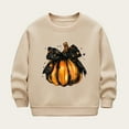 thumbnail image 4 of Mercatoo Kids Halloween Pumpkin Sweater Cute Cotton Crew Neck Pullover Sweatshirts Boys Girls Long Sleeve Soft Sweater Clothes, 4 of 7