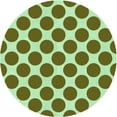 thumbnail image 1 of Ahgly Company Machine Washable Indoor Round Transitional Dark Bronze Brown Area Rugs, 8' Round, 1 of 7