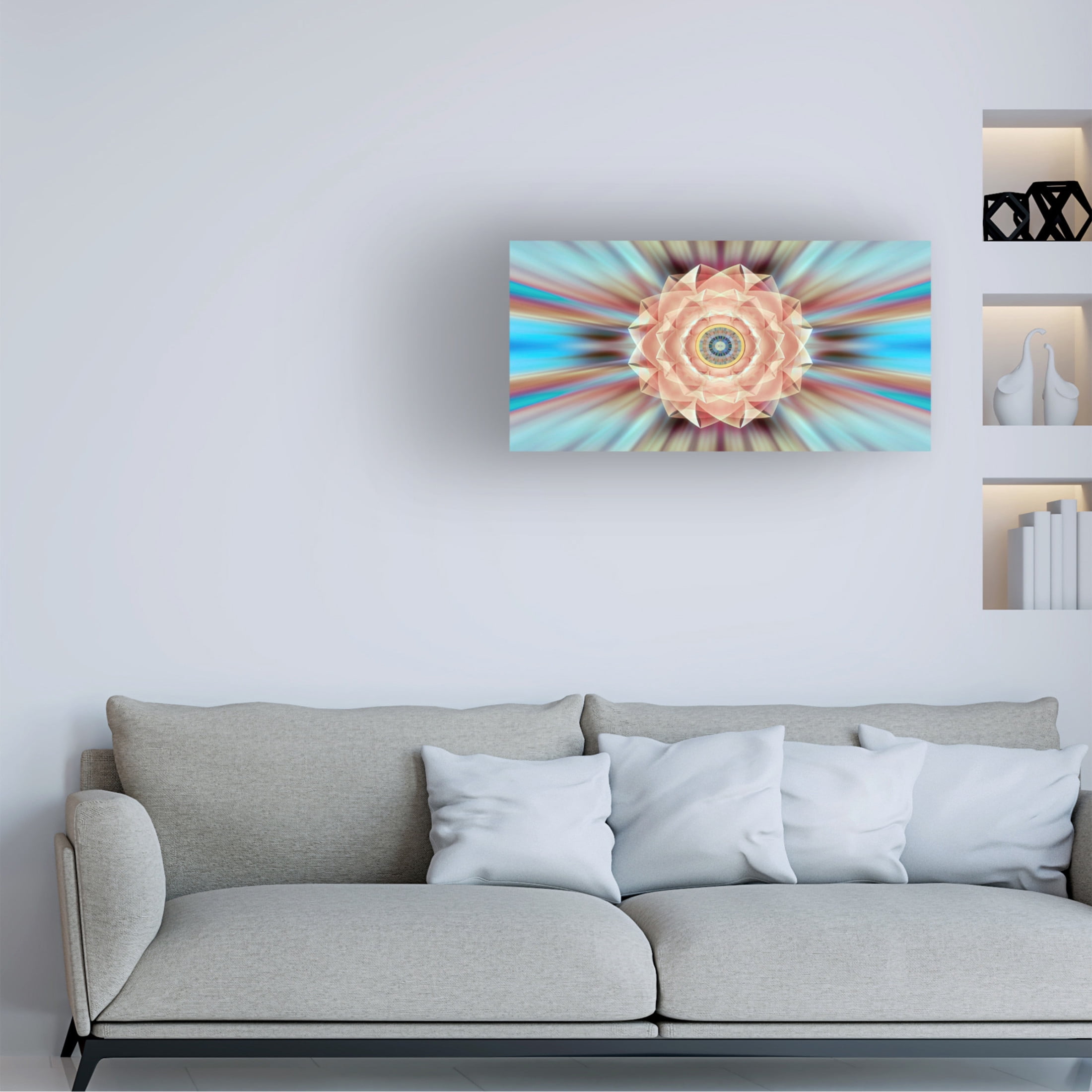 Canvas Wall Art - David Manlove 'Sun Diode 7' Wall Art for Living Room, Bedroom, or Office Décor by Trademark Fine Art - 47 x 24 Inches