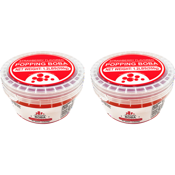 Soeos 550g popping,  strawberry, pack of 2