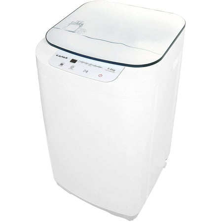 Compact Washing Machine, KAPAS Fully Automatic 2-in-1 Washer & Dryer Machine with 8 lbs Capacity Top Load Tub Washer