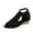Black, variant on Clearance VerPetridure Women's Sandals Summer Casual Wedge Solid Lace-Up Sandals Flat Shoes Hollow Wedge Heel Casual Large Size Sandals