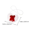 thumbnail image 2 of KAKOWELY Bolso de cadena de perlas para mujer, bolso de hombro individual, bolso cruzado, bolso de peluche con lazo, 2 of 4