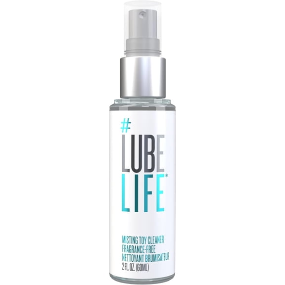 LUBELIFE Misting Toy Cleaner, Travel Size Fresh-Scented Spray Cleaner for Sex Toys, TSA-Friendly Compact Bottle, Gentle Mist Formula, Safe for Silicone, Glass, Metal, Paraben-Free, 2 fl oz