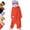 Red, variant on Silly Monster Costume Pajamas (2-Piece Set) - Soft Yellow Plush Big Mouth Onesie with Large Comb Prop for Halloween Party Size: M