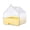 Color:Yellow, variant on Spacious Bird Bath for Cage with Bottom Drawer for Cockatiels Conures and Parakeets Easy to Install Bird Bathing Box
