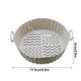 thumbnail image 2 of Bandeja de silicona para freidora de aire, hornos, bandeja para hornear, microondas, herramientas para gratinar (gris), 2 of 6