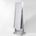 thumbnail image 4 of Posh Living Harper Full Length Jewelry  Mirror Border Lockable with LED Lights - Classic Silver, 4 of 8