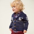 thumbnail image 6 of FYDUU Ddler Baby Boy Christmas Sweater Long Sleeve Button Knitted Cardigan Coat Cute Baby Girl Boy Christmas Cardigan Sweaters Vintage Tops 3-4 Years, 6 of 6