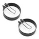 thumbnail image 2 of Juego de 2 anillos para huevos para freír o dar forma a huevos, anillos redondos para cocinar huevos, círculos moldeadores antiadherentes de acero inoxidable, 2 of 5