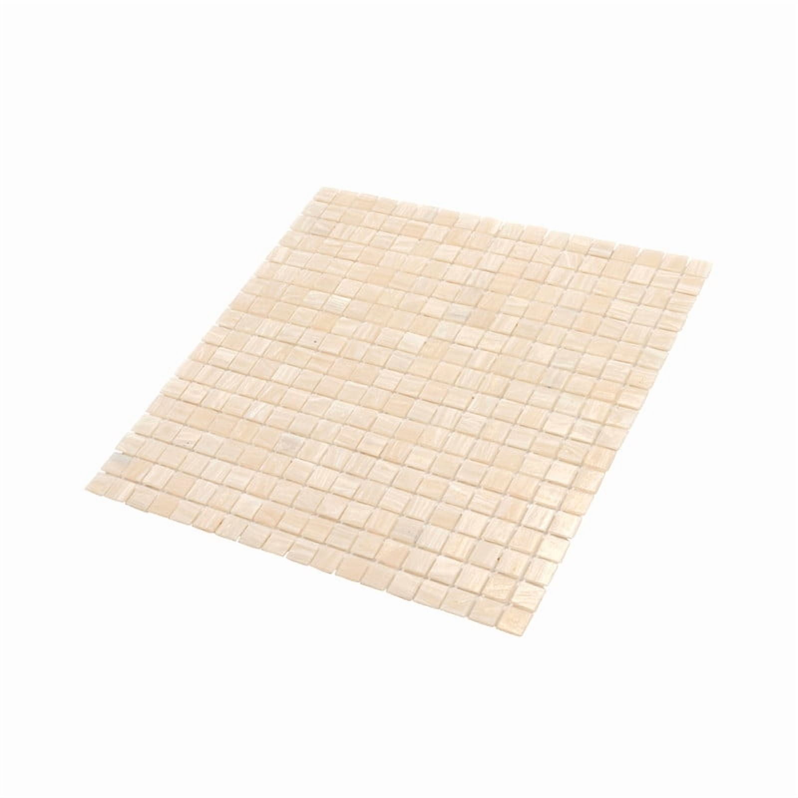 Apollo Tile Skosh 11.6 in. x 11.6 in. Glossy Bisque Beige Glass Mosaic Wall and Floor Tile (18.69 sq. ft./case) (20-pack)