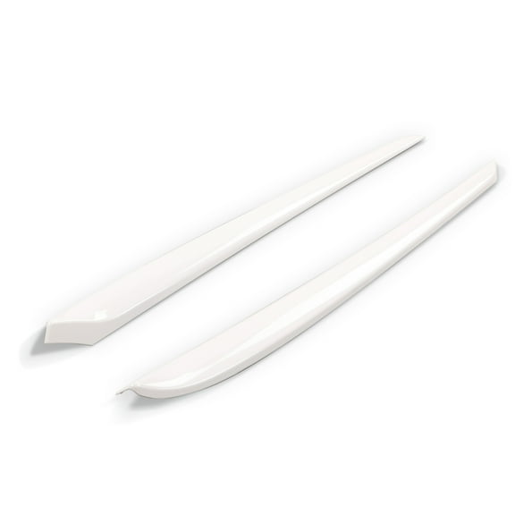 Ikon Motorsports Front Door Decorative Trim Compatible With 2021-2023 Tesla Model 3 & 2023 Model Y ABS Plastic White Front Door Panel Armrest Cover Trim Interior Decoration 2PCS