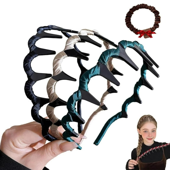 Retro High Skull Pearl Headband, Vintage High Cranium Artificial Pearl Hairband, Reversible Retro Fashion Tooth High Skull Headband, Serrated Anti-Slip Teeth for Elegant Daily Wear