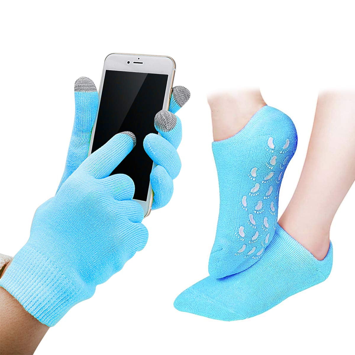 Touch Screen Moisturizing Gloves Gel Moisturizing Spa Gloves and Socks
