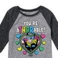 thumbnail image 3 of Marvel Thor - Valentine You're Athorable - Toddler And Youth Raglan, 3 of 5