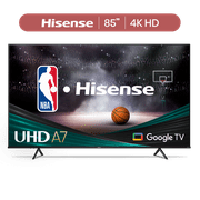 Hisense 85-Inch Class A7 Series 4K UHD Smart Google TV (85A7H), Dolby Vision HDR, DTS Virtual X, Sports & Game Modes, Voice Remote, Chromecast Built-in