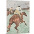 thumbnail image 1 of ARTCANVAS The Jockey 1899 Canvas Art Print by Henri De Toulouse-Lautrec - Size: 18" x 12" (0.75" Deep), 1 of 9