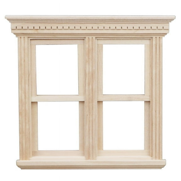 Minkissy Miniature Home Furnishings Realistic Opening and Closing Effect Beige Wood 1Set