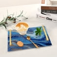 thumbnail image 6 of Iauyy Modern Square Bathroom Tray with Handles - Acrylic & Aluminum Alloy Vanity Countertop Organizer ，Golden Glitter Swirls, 6 of 7