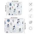 thumbnail image 4 of Yayeee Dish Drying Mat for Kitchen Counter 18"x24" Microfiber Absorbent Pad, Cartoon Snowmen, 4 of 7