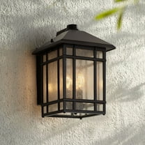 Kathy Ireland J du J Sierra Craftsman 15" High Bronze Outdoor Wall Light