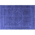 thumbnail image 1 of Ahgly Company Indoor Rectangle Persian Blue Traditional Area Rugs, 2' x 5', 1 of 4
