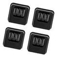 thumbnail image 2 of Juego de 4 ruedas giratorias para muebles, para almacenamiento Negro, 2 of 9