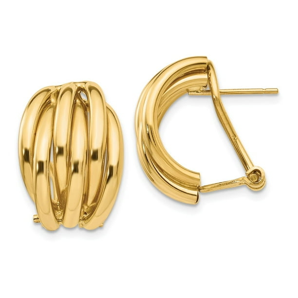 omega closure earrings