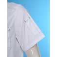 thumbnail image 5 of Doomiva Men Women Chef Jacket Short Sleeve Chef Coat Restaurant Kitchen Work Uniform Clothes White M, 5 of 7