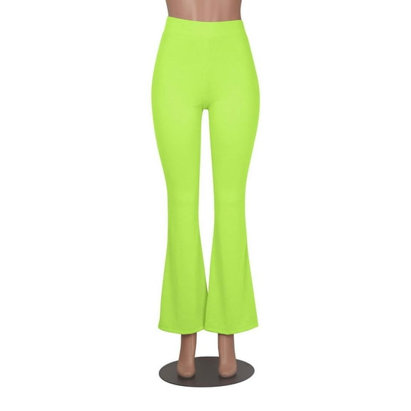 Bigersell Oversized Pants for Women Full Length Fashion Women's Solid Color Multicolor Versatile Ninth Pants Casual Flared Pants Ladies Casual Jumpsuits