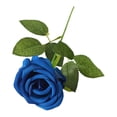 thumbnail image 2 of Blue Flowers Artificial, Artificial Flower Stems, Velvet Texture, 4Th of July Home Decor, Floral Decorations, Fake Rose, Stems, Holiday Home Decor, 1 Pc, 2 of 6