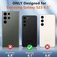 thumbnail image 2 of Funda de teléfono SPIDERCASE diseñada para Samsung Galaxy S23, color negro, 2 of 8