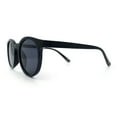 thumbnail image 6 of Retro Hipster Fashion Horn Rim Round Circle Len Plastic Sunglasses Shiny Black - Black, 6 of 8