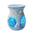 thumbnail image 4 of Mosaic Glass Oil Burner Candle Holder essential oil burner Wax Melt Home Decor Blue, 4 of 6