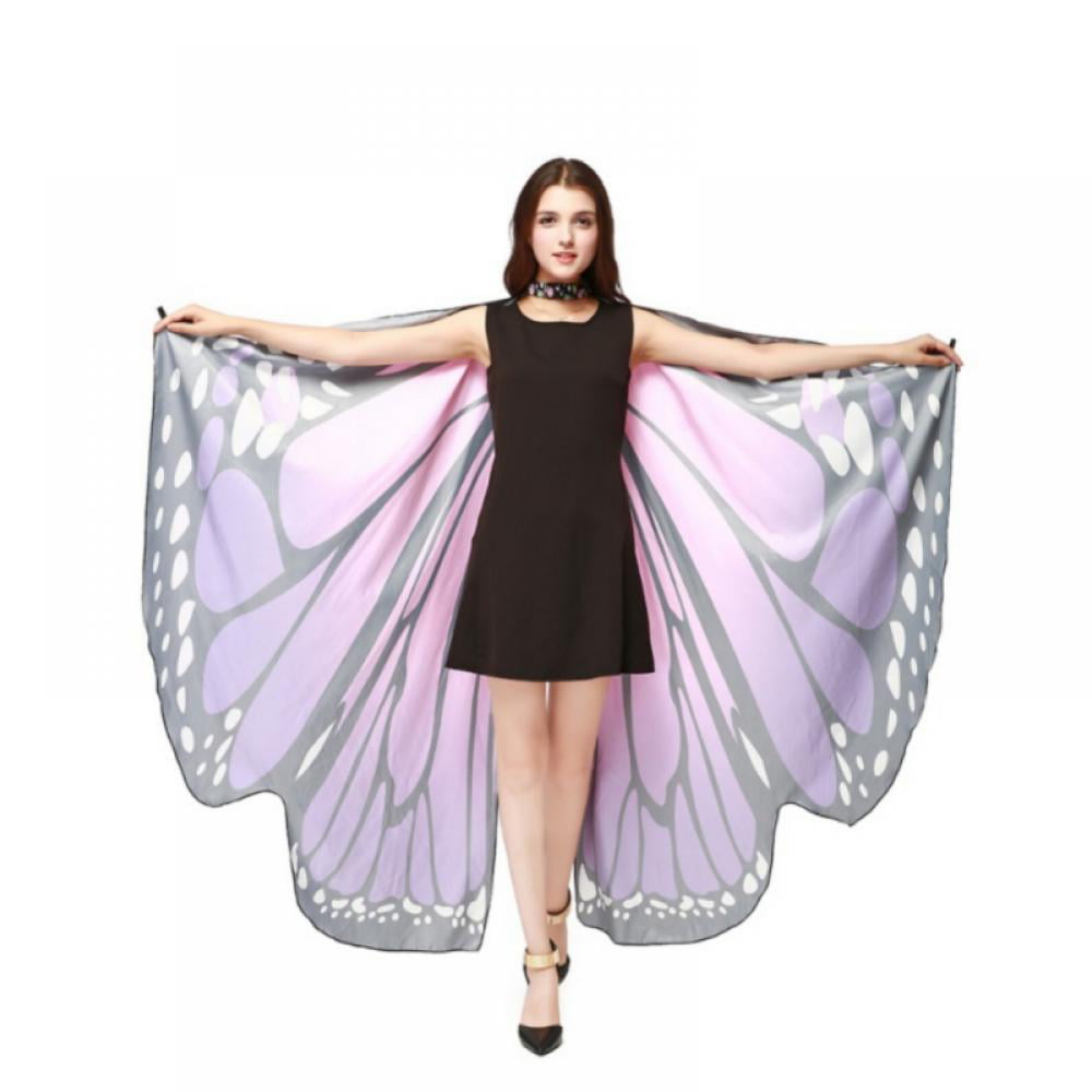 Butterfly Wings Shawl Fairy AdultNymph Pixie Costume Accessory Elf Cosplay  Wing✨