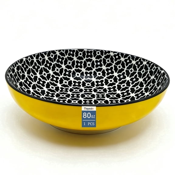 Dayedo Ceramic Mixing Bowl, 80 oz Service Bowl, Suitable for Mixing, Baking, Salads, 1 Pack