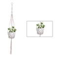 thumbnail image 1 of Billuyoard Cestas colgantes 100 hechas a mano, soporte para plantas, macramé, colgador de plantas, maceta para colgar en la pared interior, soporte para Jardín y Patio No.26 Billuyoard HA001777-26, 1 of 6