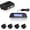 Black, variant on Compact Screen Parking Sensors with Sound Warning, 4 White Parking Sensors for Car, Vans, RV, Trailer – Reliable Rear Obstacle Detection