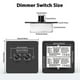 thumbnail image 2 of 1009919900455Dc 12v-24v Led Dimmer Switch 2 Gang 120w Wall Push On/off Rotary Control Dimmer, 2 of 5