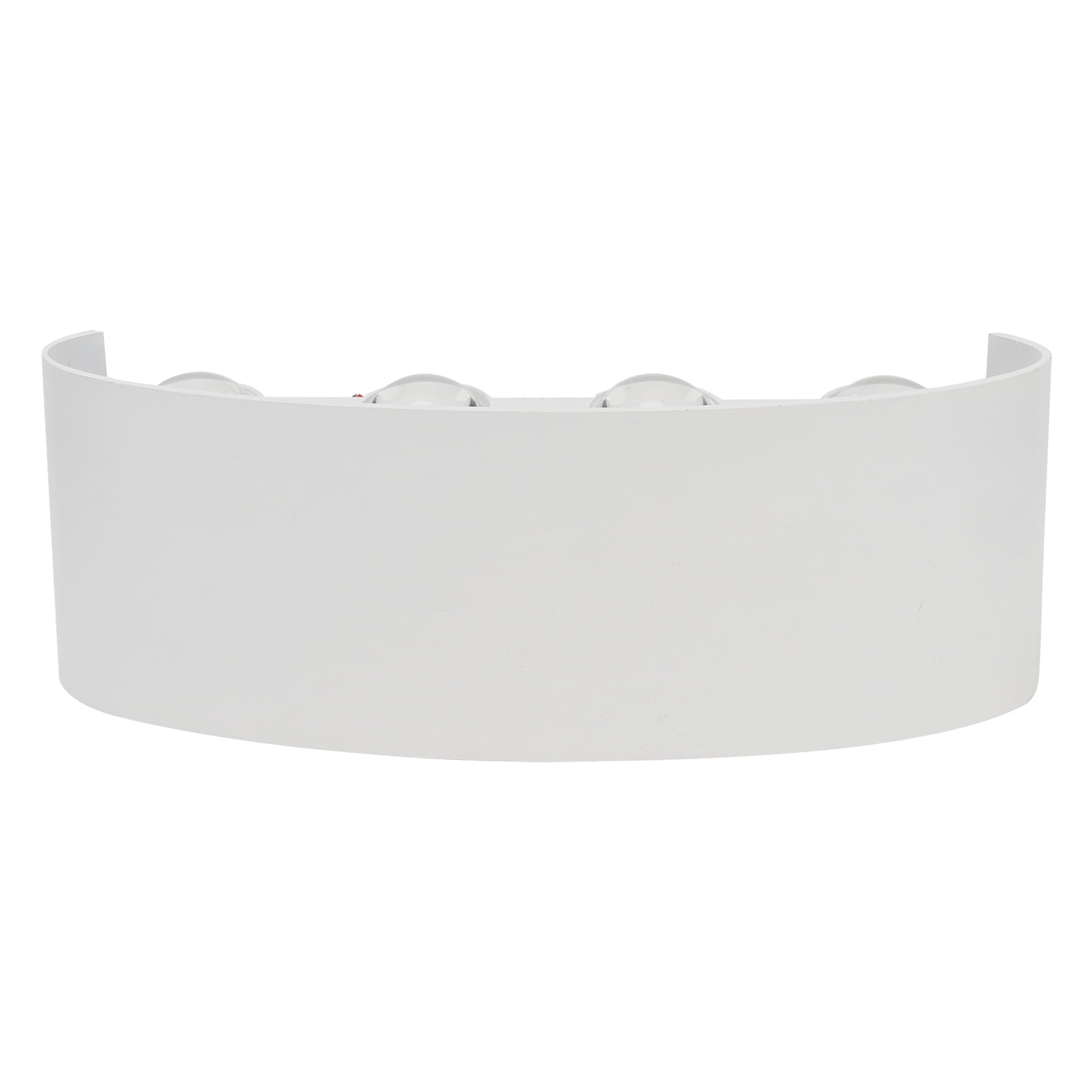 NFTIGB 8LED 8W Wall Sconce Waterproof Outdoor Wall Light Fixture, Warm Light 2000lm, White Aluminum Alloy Garden Patio Porch Corridor Exterior Decoration Lamp, AC85-265V (8.7 inches / 22.2 cm)