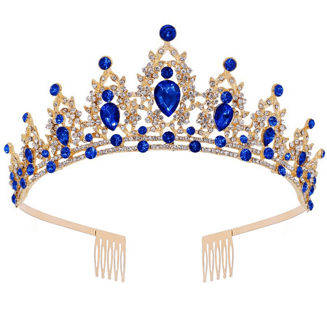 Coronas y tiaras de cristal con peine para niñas o mujeres, cumpleaños, Navidad, Halloween, fiestas, regalos de San Valentín, tiaras de boda