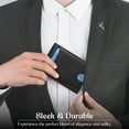 thumbnail image 4 of Succor RFID Blocking Genuine Leather Minimalist & Slim Money Clip Wallet for Men's with Card Holder & Elite Finishing (Black and Grey), 4 of 7